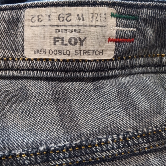 Diesel Floy Women's Slim Fit Jeans Size 29X32 Dark Blue Tapered Mid-Rise Denim - Picture 10 of 16